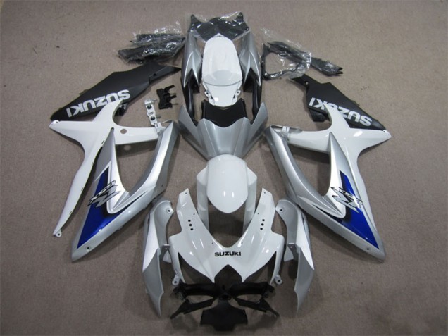 2008-2010 Suzuki GSXR 600 Motorcycle Fairings - Silver White Blue Black Canada for Sale