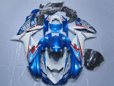 2011-2024 Suzuki GSXR 600 Motorcycle Fairings - Blue White Canada for Sale