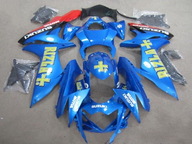 2011-2024 Suzuki GSXR 600 Motorcycle Fairings - Blue Gold Rizla Canada for Sale