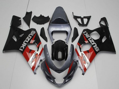 2004-2005 Suzuki GSXR 750 Motorcycle Fairings - Silver Grey Red Black Canada for Sale
