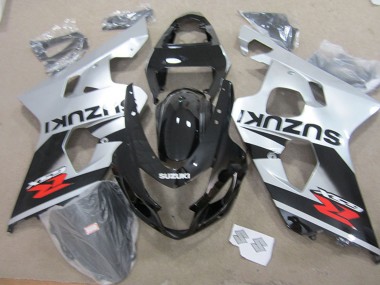 2004-2005 Suzuki GSXR 750 Motorcycle Fairings - Silver Glossy Black Red Canada for Sale