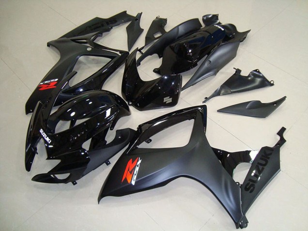 2006-2007 Suzuki GSXR 750 Motorcycle Fairings - Glossy Black Matte Black Red Canada for Sale