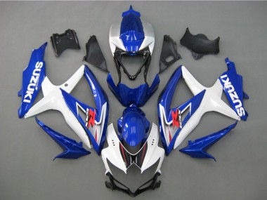 2008-2010 Suzuki GSXR 750 Motorcycle Fairing - White Silver Blue Black Canada for Sale
