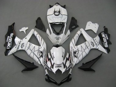 2008-2010 Suzuki GSXR 750 Motorcycle Fairings - White Black Corona Extra Alstare Canada for Sale