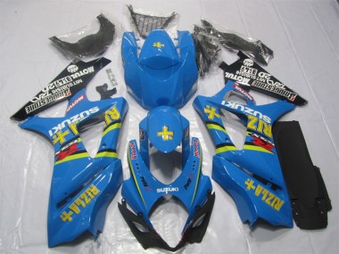 2007-2008 Suzuki GSXR 1000 Bike Fairings - Blue Gold Black Rizla Canada for Sale