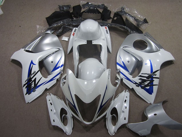 2008-2020 Suzuki GSXR 1300 Hayabusa Motorcycle Fairing - White Blue Canada for Sale