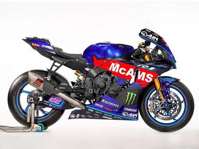 2002-2003 Yamaha YZF R1 Motorcycle Fairings - Blue Red McAMS Green Monster Canada for Sale