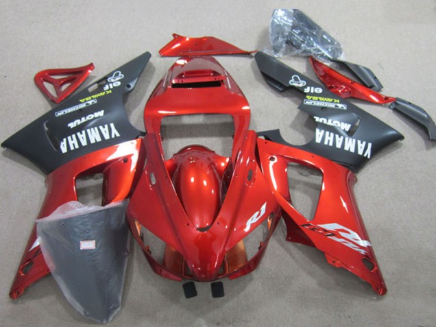 1998-1999 Yamaha YZF R1 Motorcycle Fairings - Red Black White Decal Canada for Sale