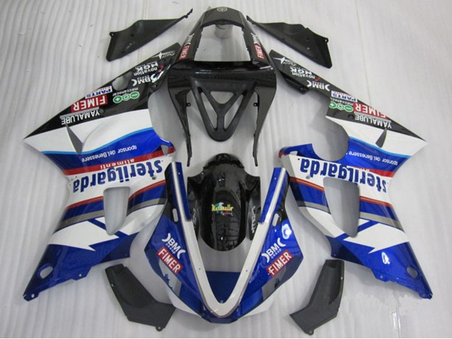 2000-2001 Yamaha YZF R1 Motorcycle Fairings - White Blue Black Red Fimer Sterilgarda Canada for Sale