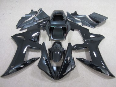 2002-2003 Yamaha YZF R1 Motorcycle Fairings - Glossy Black Plain Canada for Sale