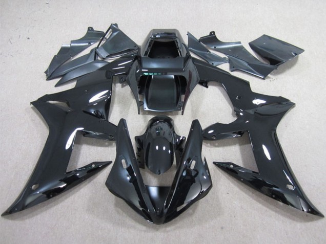 2002-2003 Yamaha YZF R1 Motorcycle Fairings - Glossy Black Plain Canada for Sale
