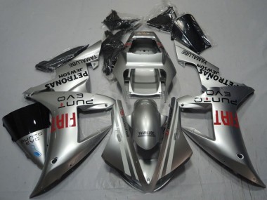 2002-2003 Yamaha YZF R1 Motorcycle Fairings - Silver Red Fiat Canada for Sale