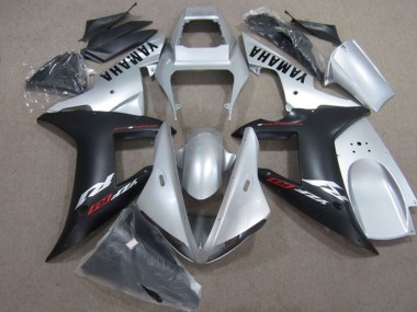 2004-2006 Yamaha YZF R1 Motorcycle Fairings - Silver Matte Black Canada for Sale