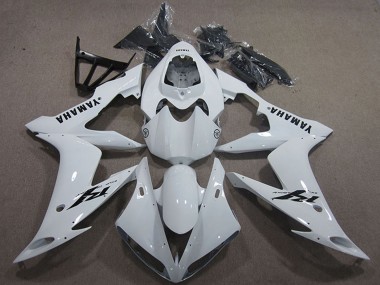2004-2006 Yamaha YZF R1 Motorcycle Fairings - White Black Decal Canada for Sale