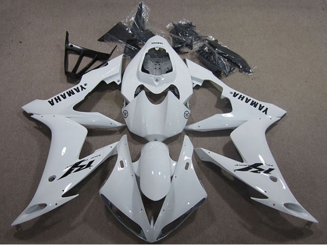 2004-2006 Yamaha YZF R1 Motorcycle Fairings - White Black Decal Canada for Sale