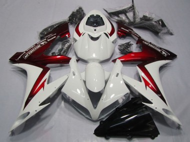 2004-2006 Yamaha YZF R1 Motorcycle Fairings - White Red Michelin Canada for Sale