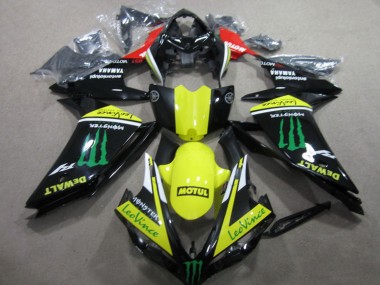 2007-2008 Yamaha YZF R1 Motorcycle Fairings - Red Yellow Black Green Monster Motul Leovince Canada for Sale
