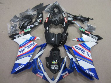 2007-2008 Yamaha YZF R1 Motorcycle Fairings - White Blue Black Volvo Fimer Sterilgarda Canada for Sale