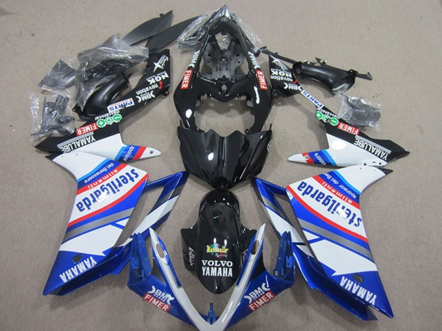 2007-2008 Yamaha YZF R1 Motorcycle Fairings - White Blue Black Volvo Fimer Sterilgarda Canada for Sale