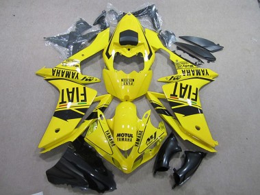 2007-2008 Yamaha YZF R1 Motorcycle Fairings - Yellow Black Motul Fiat Canada for Sale
