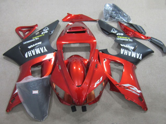 2009-2011 Yamaha YZF R1 Motorcycle Fairing - Red Matte Black Canada for Sale