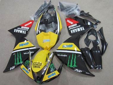 2009-2011 Yamaha YZF R1 Motorcycle Fairings - Yellow White Black Red Green Motul Monster Canada for Sale
