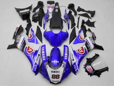 2015-2019 Yamaha YZF R1 Motorcycle Fairings - White Blue Black Red PATA 88 Canada for Sale