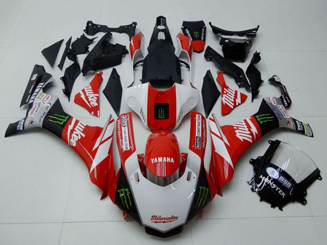 2015-2019 Yamaha YZF R1 Motorcycle Fairings - White Red Black Green Monster Milwaukee Canada for Sale
