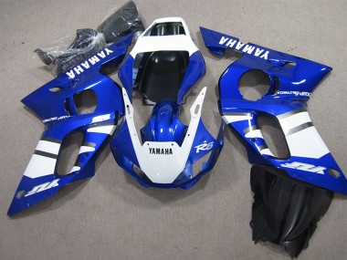 1998-2002 Yamaha YZF R6 Motorcycle Fairings - White Blue Canada for Sale