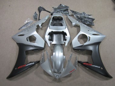 2003-2004 Yamaha YZF R6 Motorcycle Fairings - Silver Matte Black Canada for Sale
