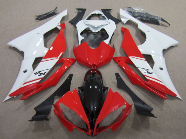 2008-2016 Yamaha YZF R6 Motorcycle Fairings Kits - White Red Glossy Black Canada for Sale