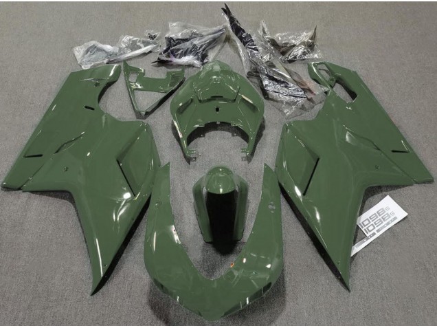 Army Green Gloss 2007-2014 Ducati 848 1098 1198 Fairings Army Green Gloss 2007-2014 Ducati 848 1098 1198 Fairings