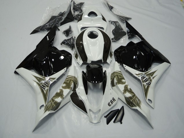 Black Gold and White 2009-2012 CBR600RR Fairings Black Gold and White 2009-2012 CBR600RR Fairings
