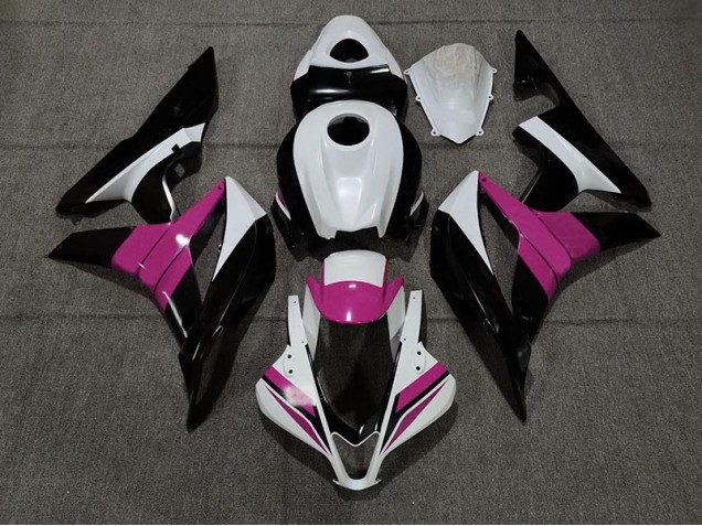 Black White and Pink 2007-2008 CBR600RR Fairings