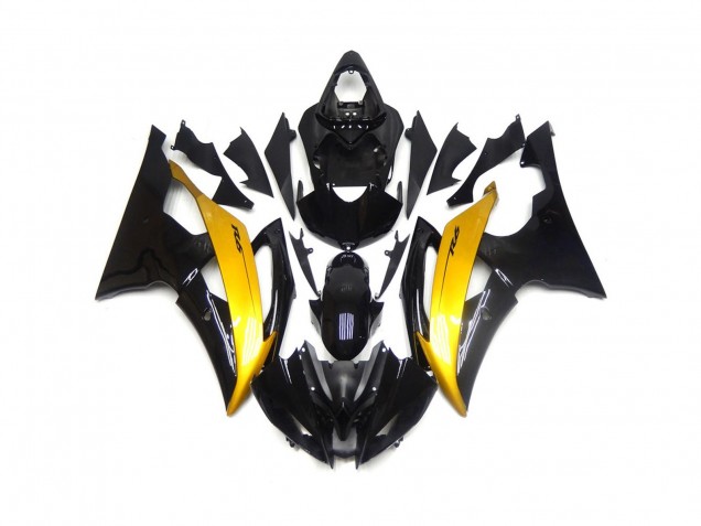 Black and Gold Gloss 2008-2016 R6 Fairings Black and Gold Gloss 2008-2016 R6 Fairings