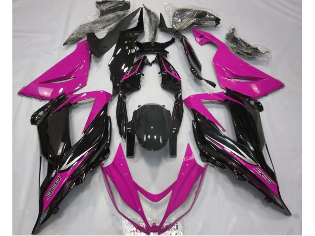 Black and Pink 2013-2018 ZX6R Fairings