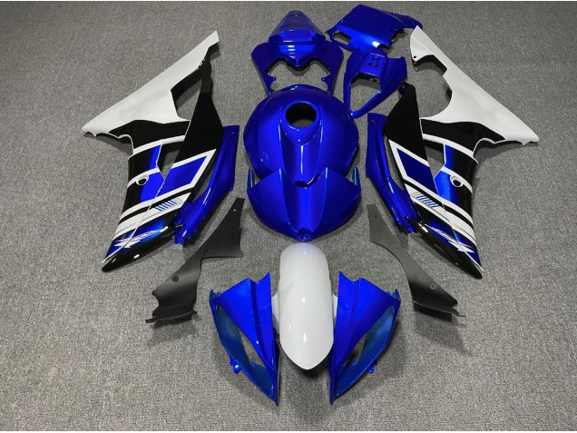 Blue Black and White OEM Style 2008-2016 R6 Fairings
