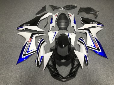 Blue Black and White writing 2011-2024 GSXR 600-750 Fairings