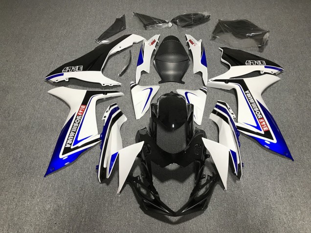 Blue Black and White writing 2011-2024 GSXR 600-750 Fairings Blue Black and White writing 2011-2024 GSXR 600-750 Fairings