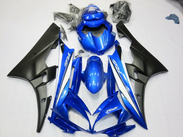 Blue Matte Black 2006-2007 R6 Fairings