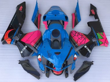 Blue Shark & Pink 2005-2006 CBR600RR Fairings
