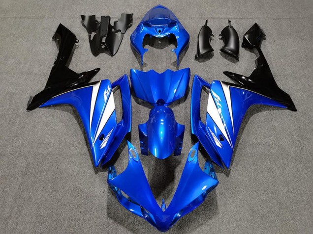 Blue White and Black 2007-2008 R1 Fairings