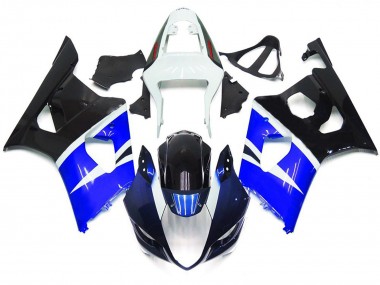 Blue and Gloss Black Custom Style 2003-2004 GSXR 1000 Fairings