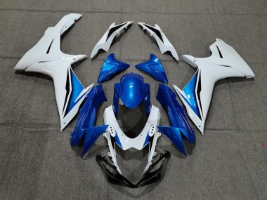 Blue and White 2011-2024 GSXR 600-750 Fairings