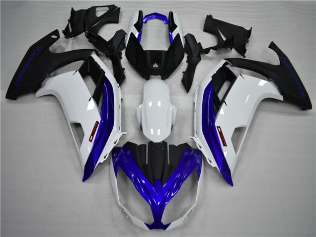Blue and White 2012-2016 Ninja 650R Fairings Blue and White 2012-2016 Ninja 650R Fairings