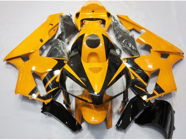 Bright Orange & Gloss Black Design 2005-2006 CBR600RR Fairings