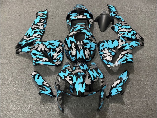Camo & LIGHT CYAN 2005-2006 CBR600RR Fairings