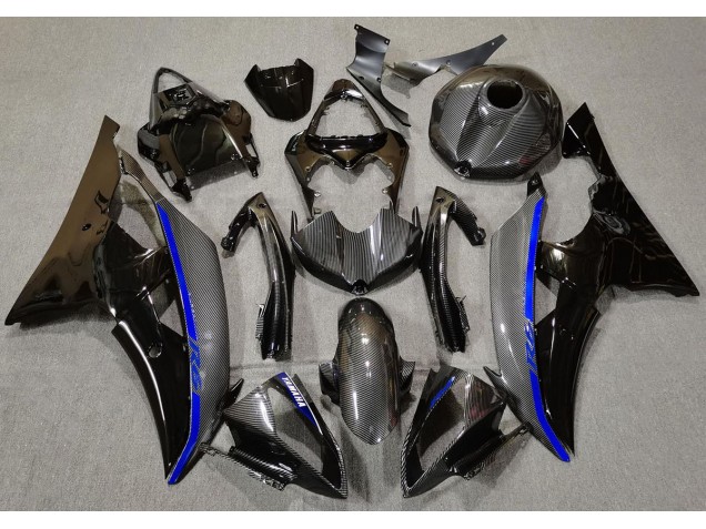 Carbon Fiber & Blue 2008-2016 R6 Fairings