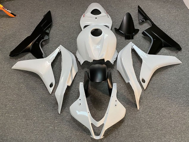 Clean White and Black 2007-2008 CBR600RR Fairings