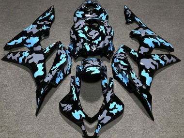 Custom Camo Blue 2007-2008 CBR600RR Fairings